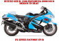 Preview: EV-R Blau für Suzuki GSX-R 1300 Hayabusa 2008-2018